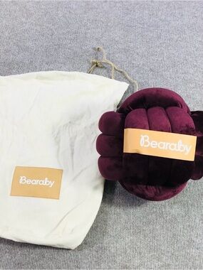 Bearaby Velvet Knot Pillow - Deep Plum